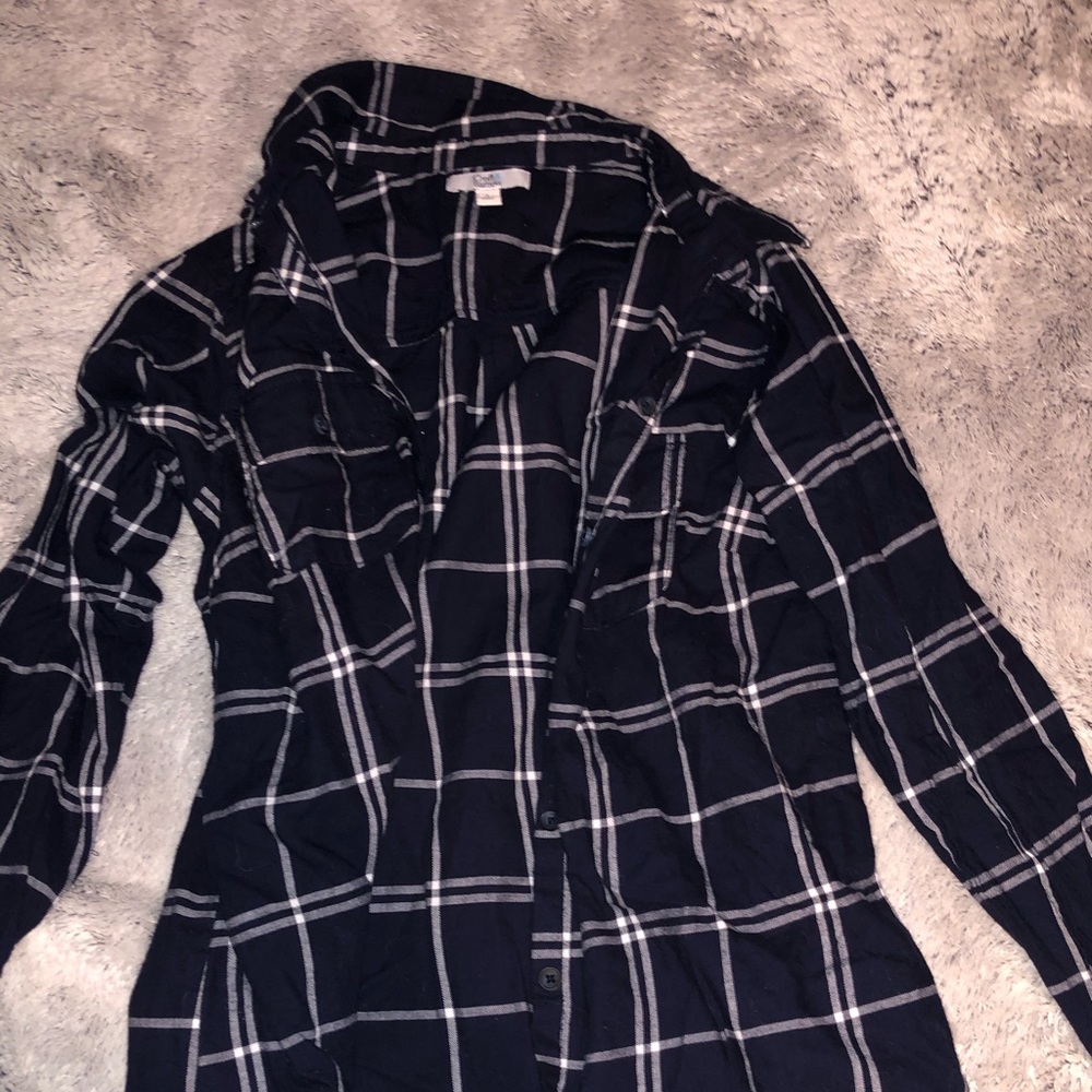 navy blue flannel